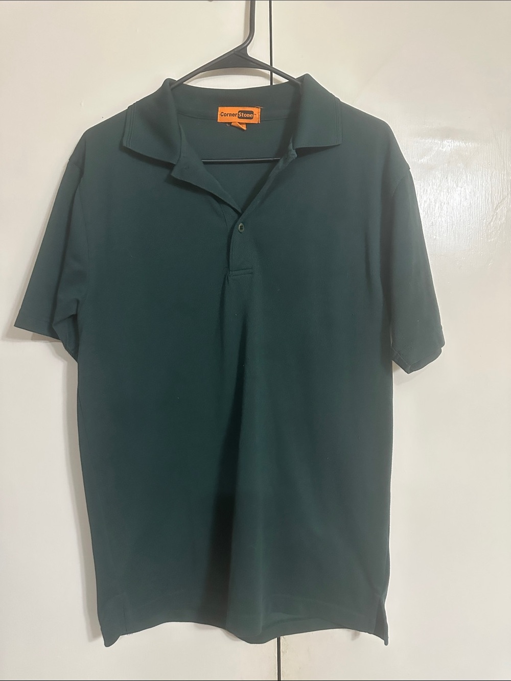 Corner Stone Classic Dark Green Men's Polo